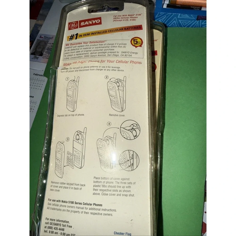 Nokia 5100 Series Faceplate Cover Checker Flag&‎ Snake Print Get Both 5484